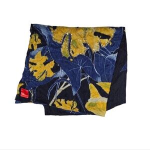 Anthropologie Lotte Erfurt Hjorth Limited Edition Blue Gold Sequin Scarf